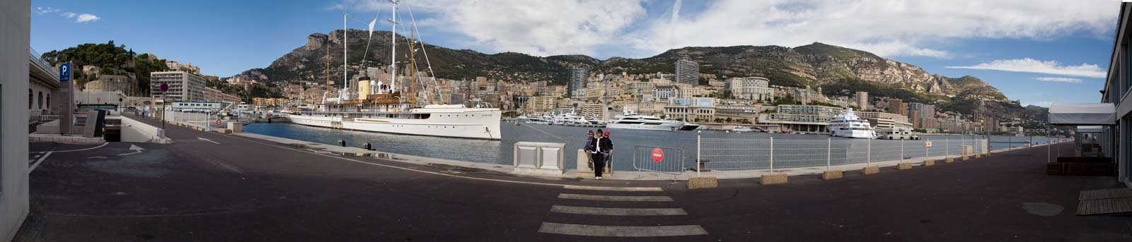 Overlooking the harbour in Monaco